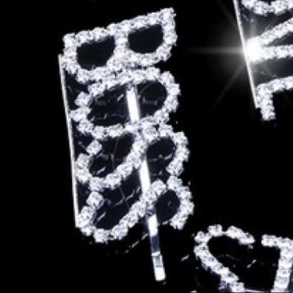 BOSS Rhinestone hair barrette clip NWT - Picture 2 of 7